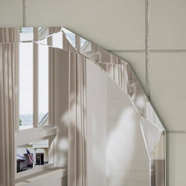 Pearlette Beveled Frameless Octagon Mirror - Image 3